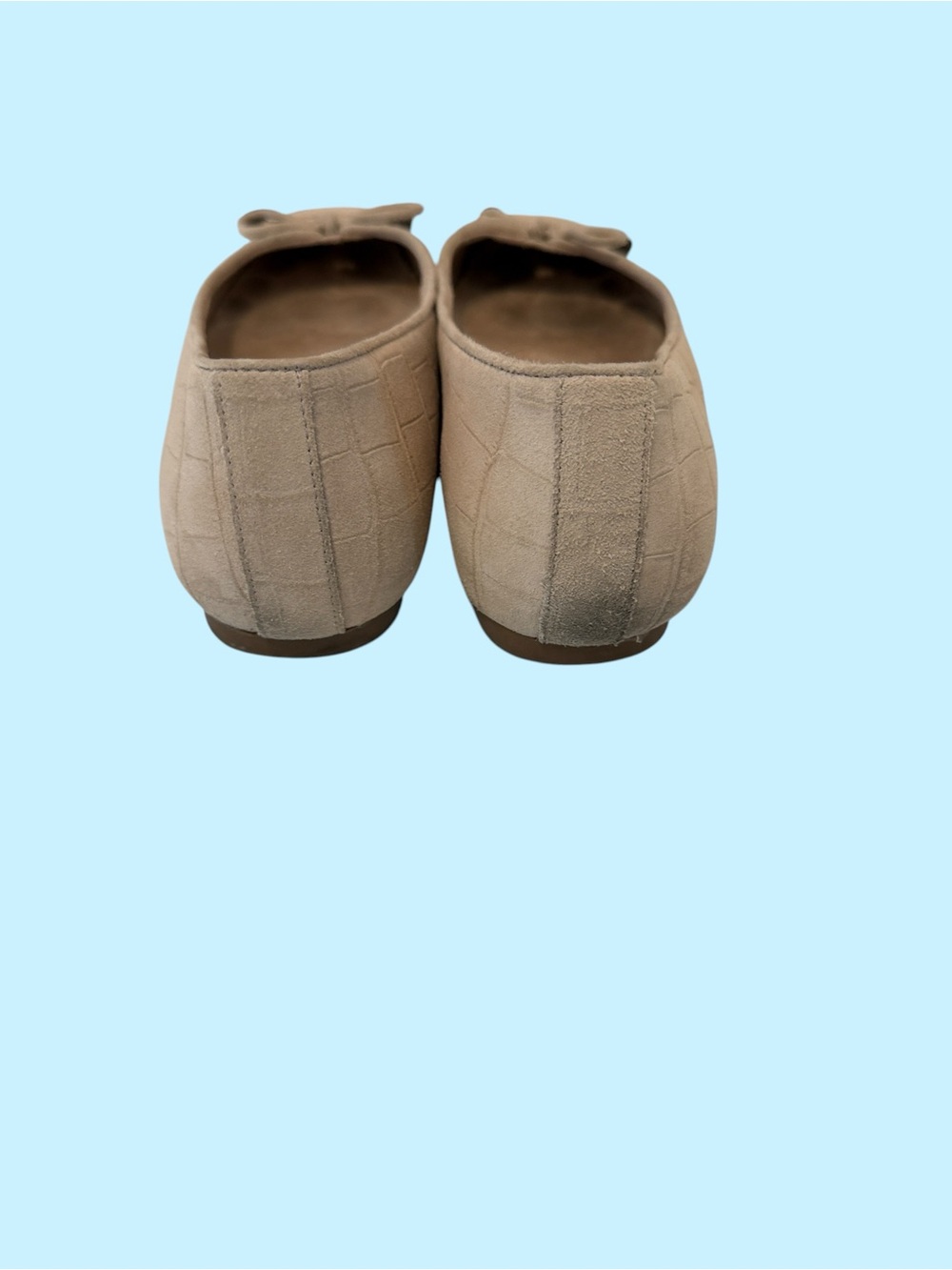 Vionic Quilted Bow Ballet Flats in Beige - Picture 3 of 4